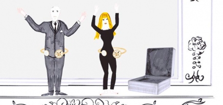 Кристиан Диор крутит браслет-хулахуп в новом мультфильме Dior