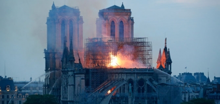 Всё, что известно о пожаре в соборе Парижской Богоматери