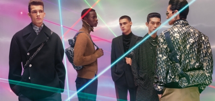 Лазеры и неон в новой кампании Dior Homme Pre-Fall
