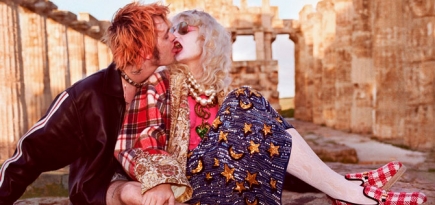 Модели на фоне сицилийских руин в новой кампании Gucci