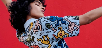 Lacoste выпустил коллекцию с рисунками Кита Харинга