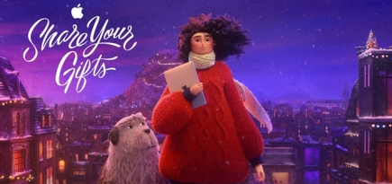 Apple выпустила рождественский мультфильм о застенчивой художнице