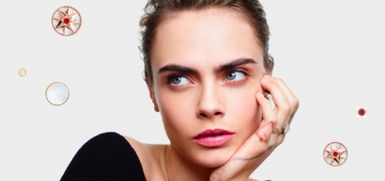 Вышла новая кампания Dior Joaillerie с Карой Делевинь