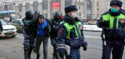 31 января на акциях в поддержку Алексея Навального задержали более 5 тысяч человек