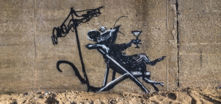 В английском Суффолке была повреждена работа Бэнкси