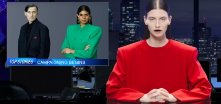 Модели изображают телеведущих в новом видео Balenciaga