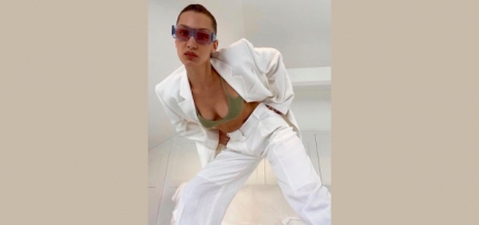 Белла Хадид сделала домашнюю съемку для Jacquemus — вещи из нее можно купить в ЦУМе