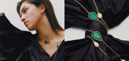 Boucheron показал новые украшения Serpent Bohème с малахитом и бриллиантами