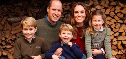 Принц Уильям и Кейт Миддлтон поделились семейной рождественской открыткой