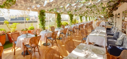 Dior оформил пространство ресторана на крыше универмага Selfridges в Лондоне