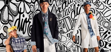 Монограммы и графика Шона Стусси: Dior Men показал кампанию осенне-зимней коллекции