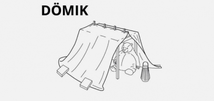 IKEA выпустила инструкцию по созданию домиков из товаров компании