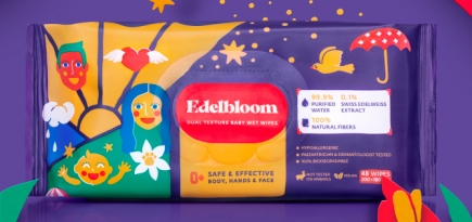 Бренд Edelbloom выпустил экологичные влажные салфетки с питьевой водой в составе
