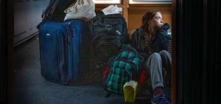 Грета Тунберг выложила снимок из переполненного поезда — компания-перевозчик заявила, что она ехала первым классом