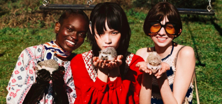 В новой кампании Gucci снялись кролики, олени и ежи