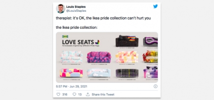 Диваны из прайд-коллекции IKEA превратились в мем