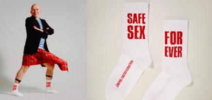 Жан-Поль Готье выпустил носки в поддержку борьбы со СПИДом и ВИЧ