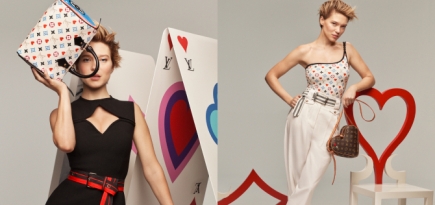 Леа Сейду позирует с игральными картами в новом видео Louis Vuitton