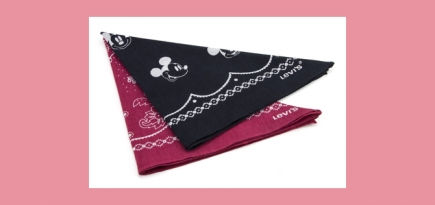 Levi’s выпустил банданы и сумки из денима с изображениями Микки-Мауса