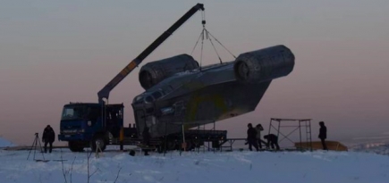 В Якутске появился космический корабль из сериала «Мандалорец»