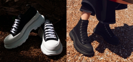 На сайте ЦУМа можно купить знаковые кеды Alexander McQueen Tread Slick