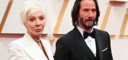 Киану Ривз и Лора Дерн пришли на «Оскар» с мамами