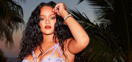 Рианна отметила двухлетие Savage x Fenty своими снимками в нижнем белье