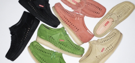 Clarks и Supreme выпустили ботинки с плетеными деталями