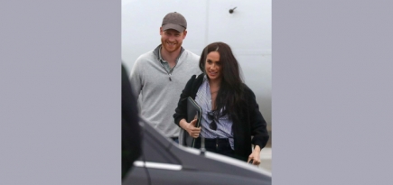 Меган Маркл и принц Гарри были впервые замечены вместе после выхода из королевской семьи