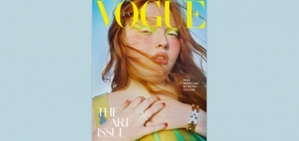 Модель плюс-сайз Тесс Макмиллан снялась для обложки арт-номера украинского Vogue