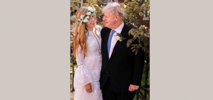 Кэрри Саймондс вышла замуж за Бориса Джонсона в арендованном за 45 фунтов стерлингов платье