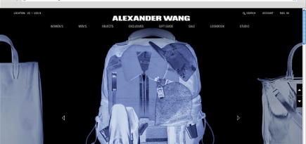 Обновленный сайт Alexander Wang