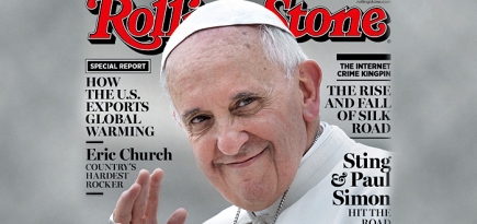 Первая обложка Папы Римского для Rolling Stone