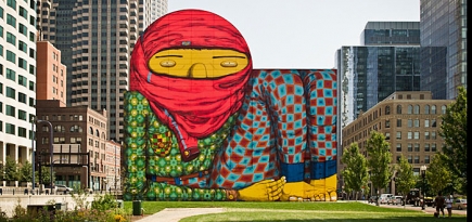 Бразильские художники Os Gemeos в Москве