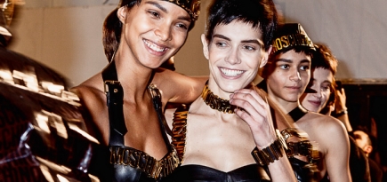 Moschino, осень-зима 2014: backstage