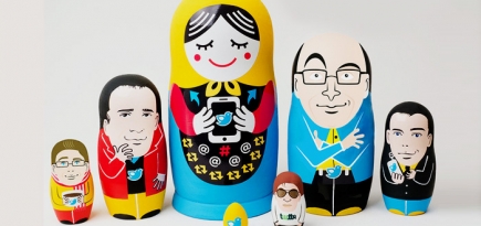 Twitter-матрешки в честь создателей микроблога