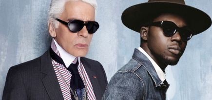 Карл Лагерфельд снял обложку для альбома американского хип-хоп исполнителя