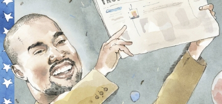 Канье Уэст на обложке The New Yorker