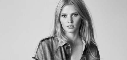 Лара Стоун в летней кампании Calvin Klein Jeans