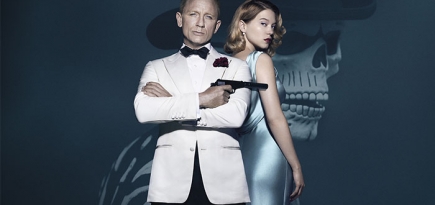 Джеймс Бонд и компания: Леа Сейду на постере фильма \"007: Спектр\"