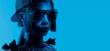 Кара Делевинь в рекламной кампании Chanel Eyewear