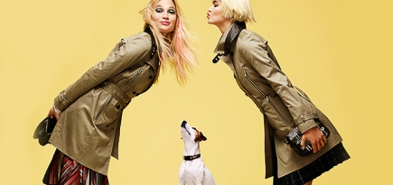 Четвероногие модели в лукбуке универмага \"Цветной\", осень-зима 2014