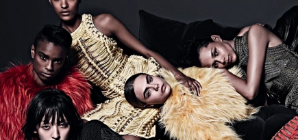 Кара Делевинь в рекламной кампании Balmain