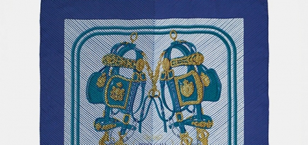 Индиго: новая коллекция платков Hermès