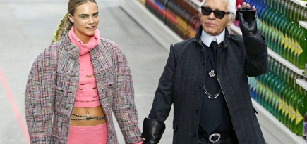 Карл Лагерфельд назвал Кару Делевинь новой Кейт Мосс