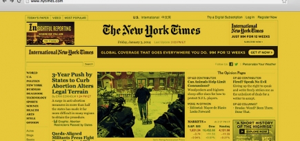 The New York Times запустит новую версию сайта 8 января