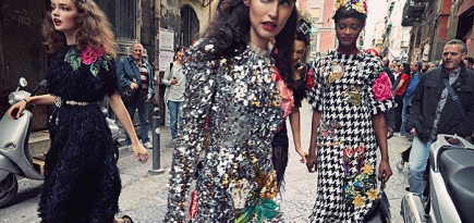 В кампании Dolce & Gabbana сняли вещи других марок