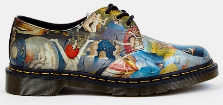 Ботинки Dr.Martens с фрагментами \"Сада земных наслаждений\" Босха