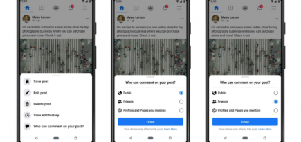 Пользователи Facebook смогут выбирать, кто будет комментировать их посты