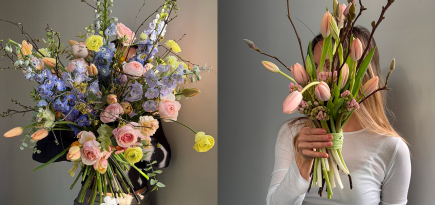 В преддверии 8 Марта цветочная студия Null подготовила специальные букеты